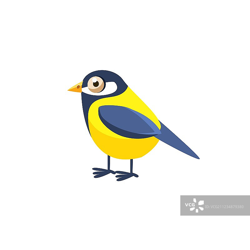 山雀卡通可爱图片素材