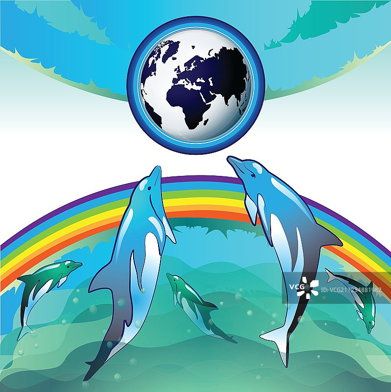 生态地球洁净水图片素材