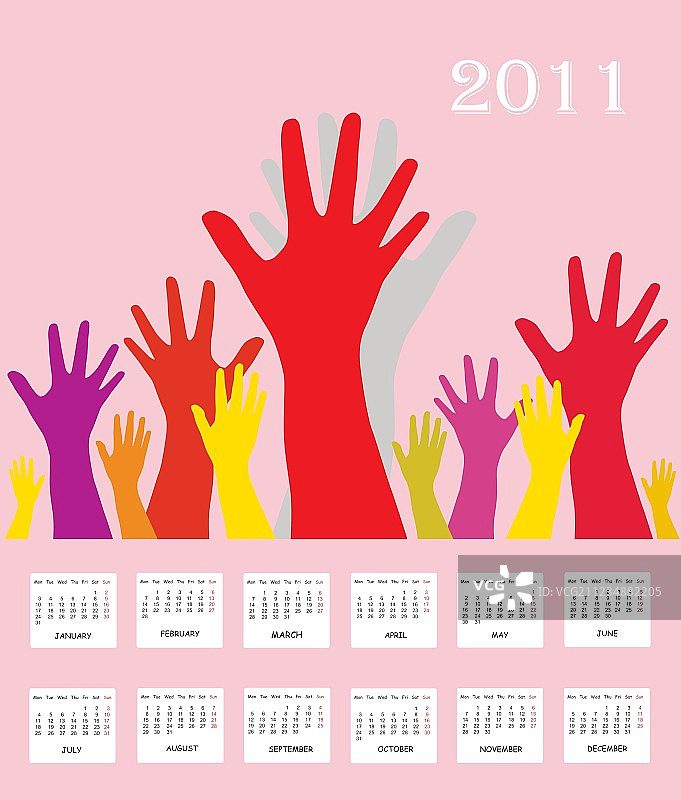 2011年年历图片素材