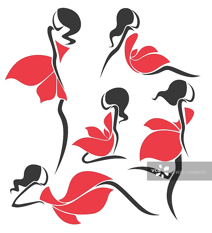 粉色连衣裙图片素材