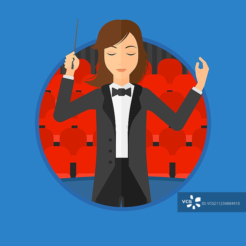 指挥用指挥棒进行指挥图片素材