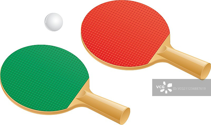 乒乓球拍和球图片素材
