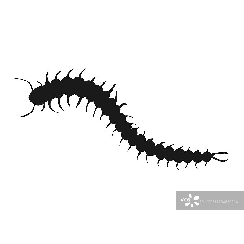 蜈蚣昆虫图标图片素材