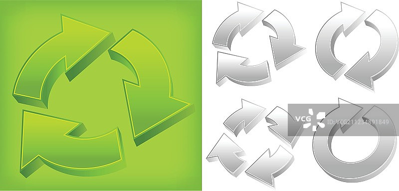 绿色箭头图片素材