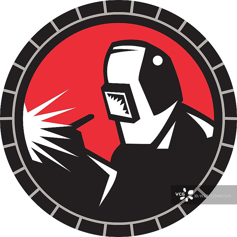 弧焊焊接复古风图片素材