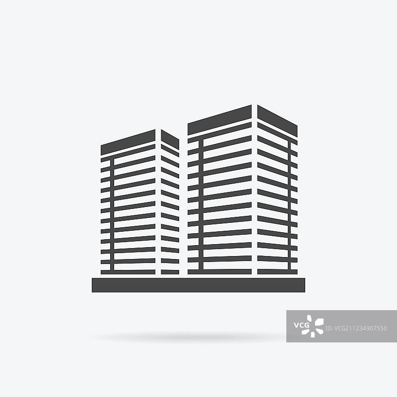 摩天大楼和房屋建筑的标志图片素材