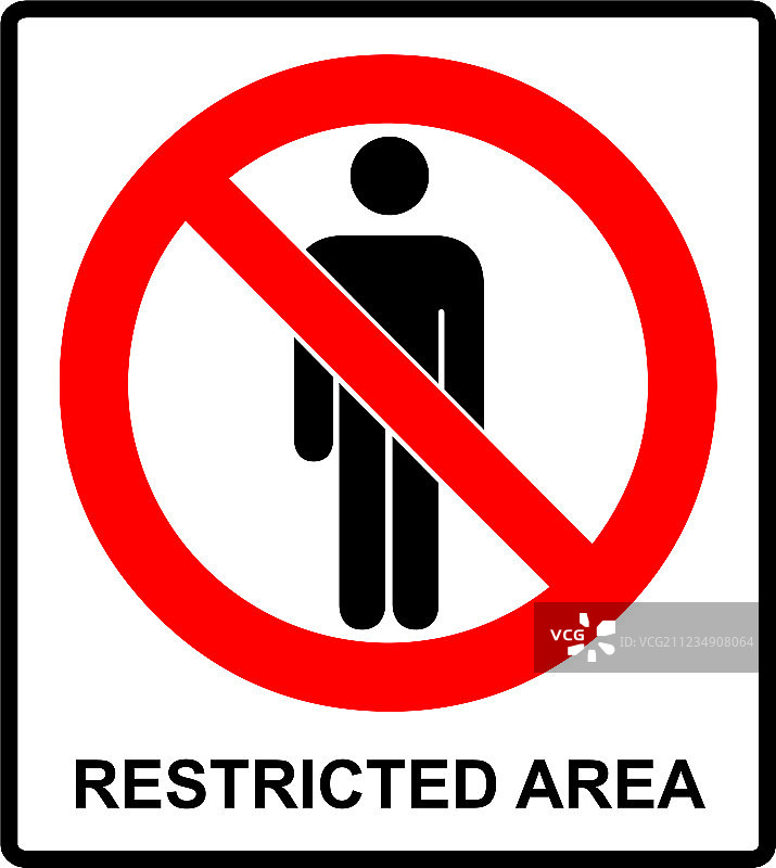 圆形禁止标志限制区域图片素材