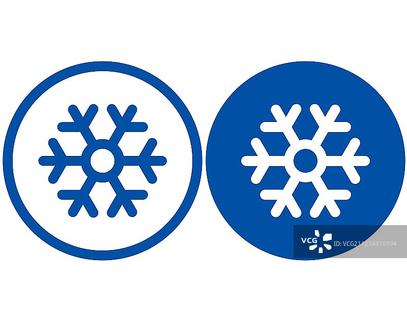 蓝色雪花图片素材