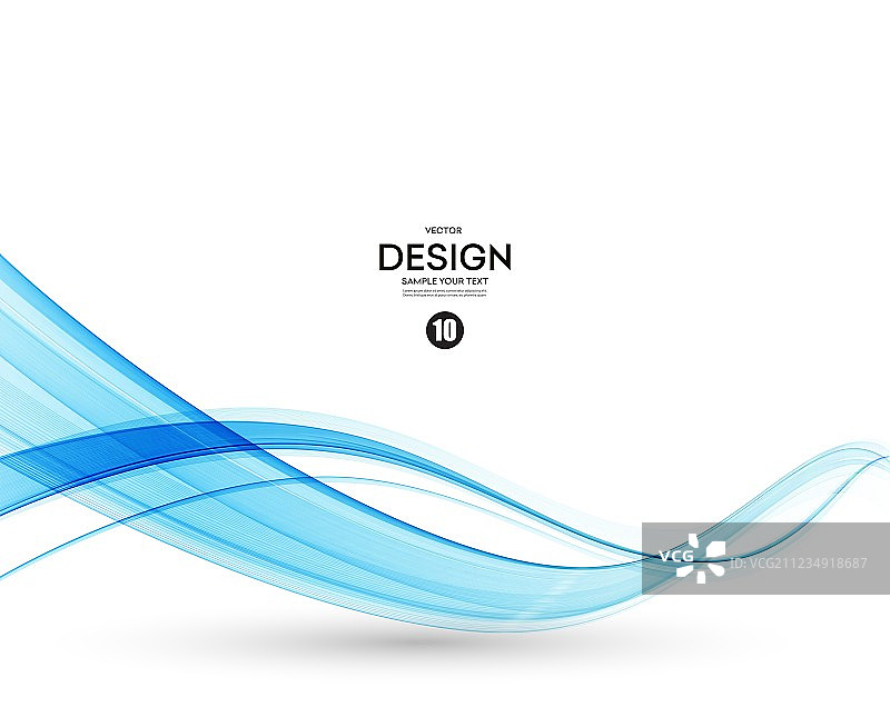 抽象背景：蓝色波浪图片素材