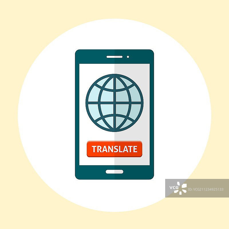 智能手机屏幕上的地球图片素材