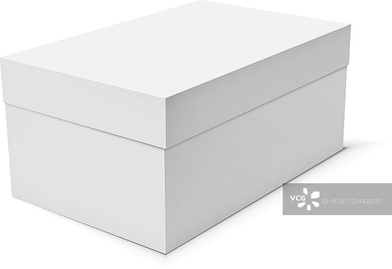 空白纸或纸板盒模板图片素材