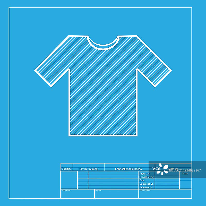 T恤标志白色图标图片素材