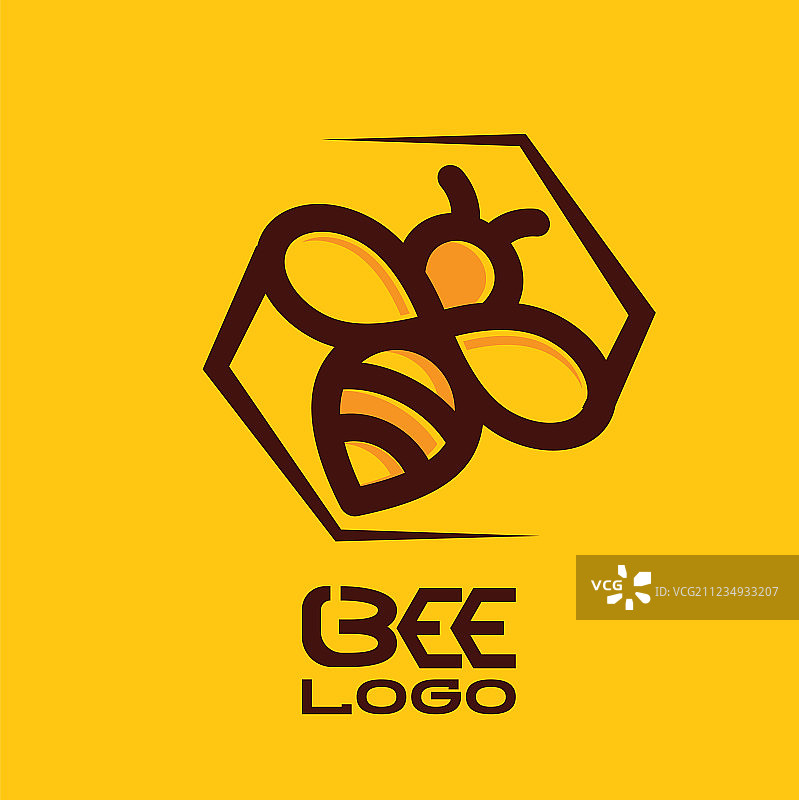 蜜蜂Logo 5图片素材