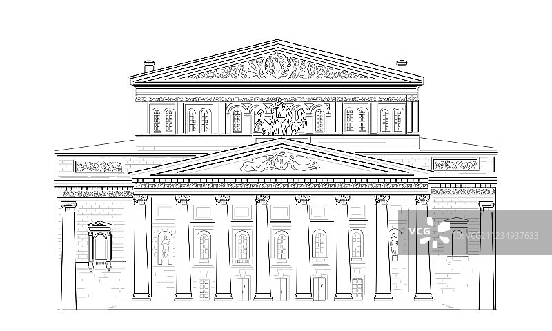 莫斯科大剧院图片素材