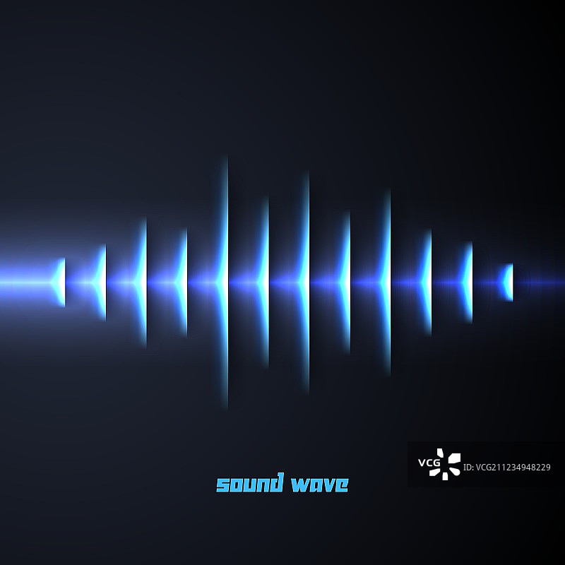 带有阴影的纸质声波图片素材