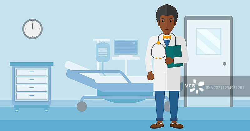 医院病房里的医生图片素材