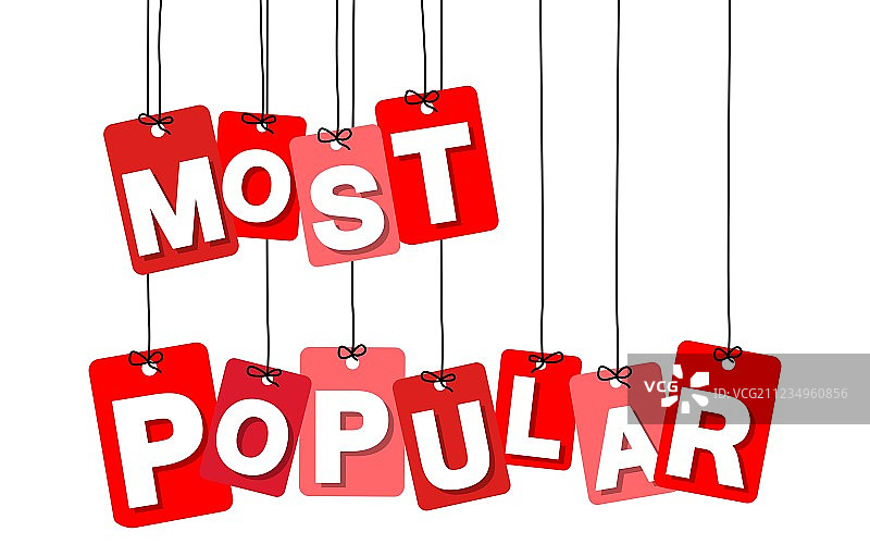 彩色悬挂纸板标签图片素材