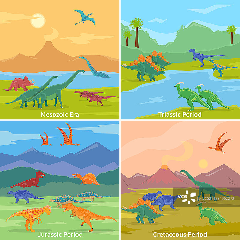 恐龙2x2设计概念图片素材