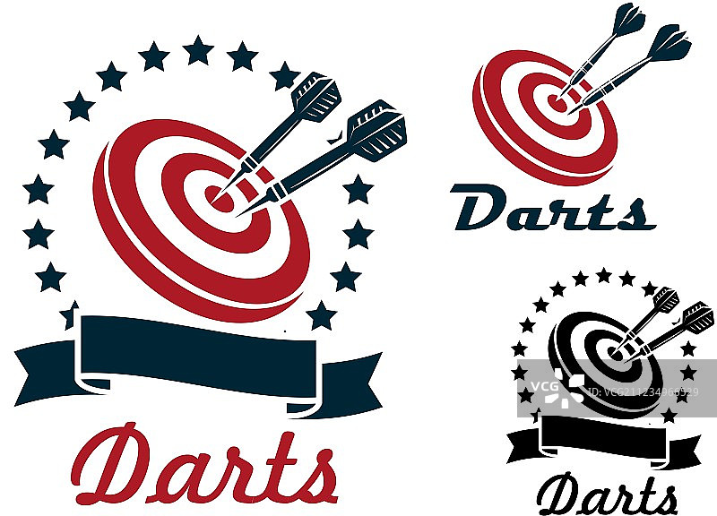 带有符号和标志的飞镖图片素材