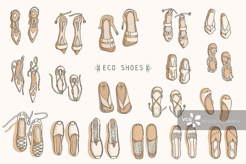 女士环保鞋图片素材