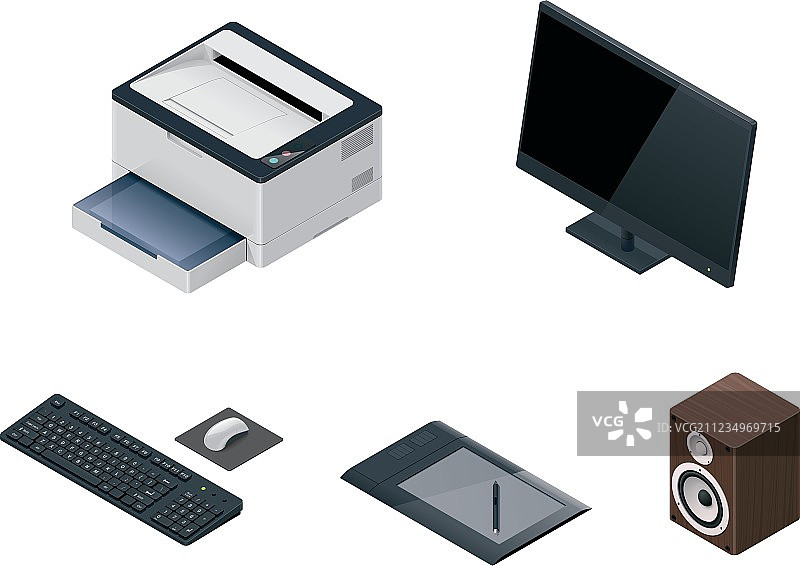 电脑设备图标集图片素材