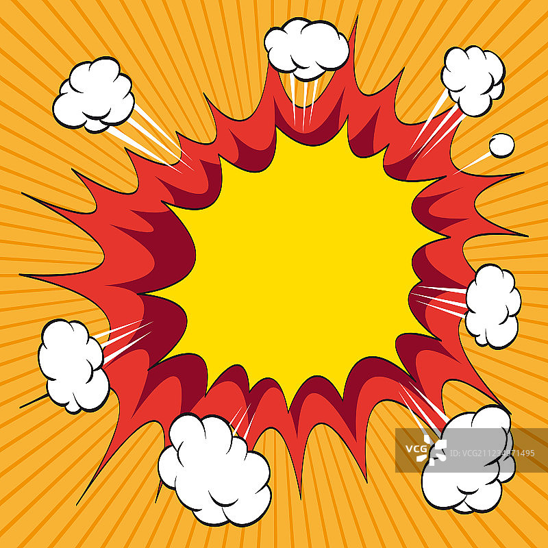 漫画书爆炸元素图片素材