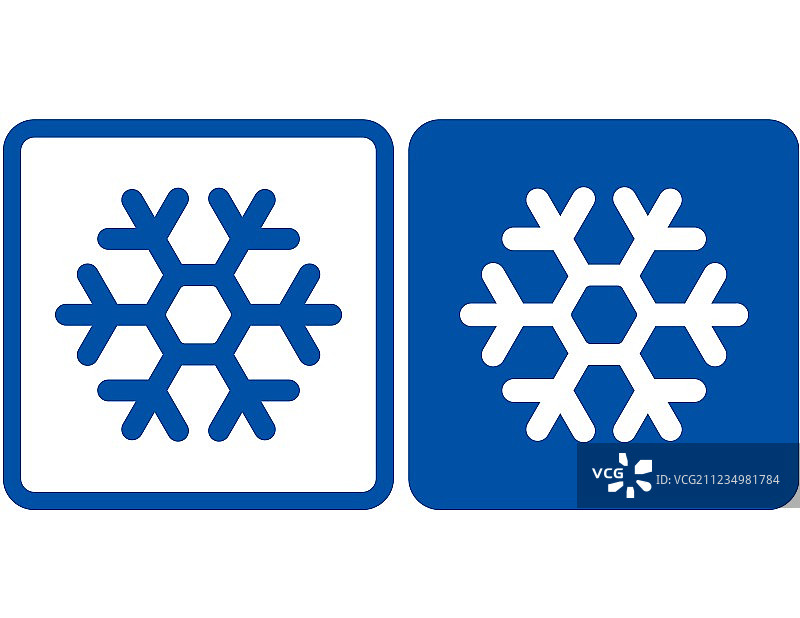 雪花图标图片素材