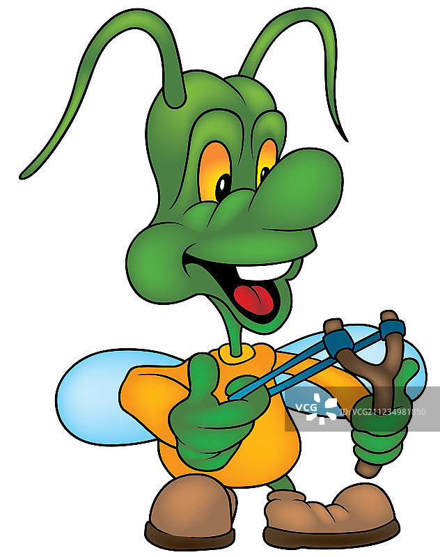 虫子和弹弓图片素材