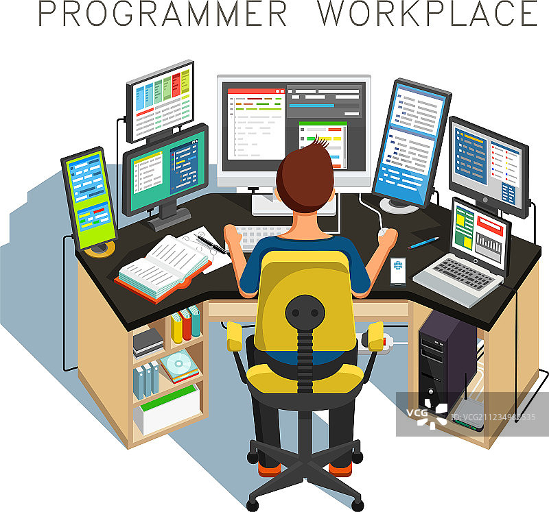 程序员编写代码图片素材