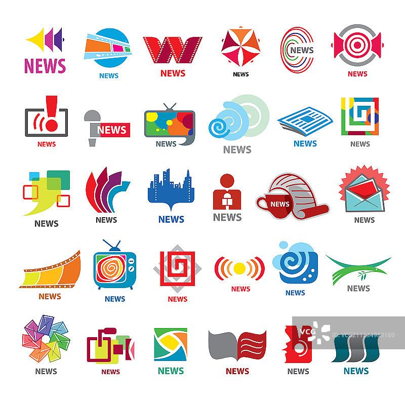 最大的新闻logo合集图片素材