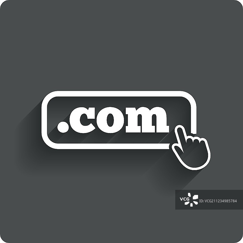 COM域名标志图标：顶级互联网域名图片素材