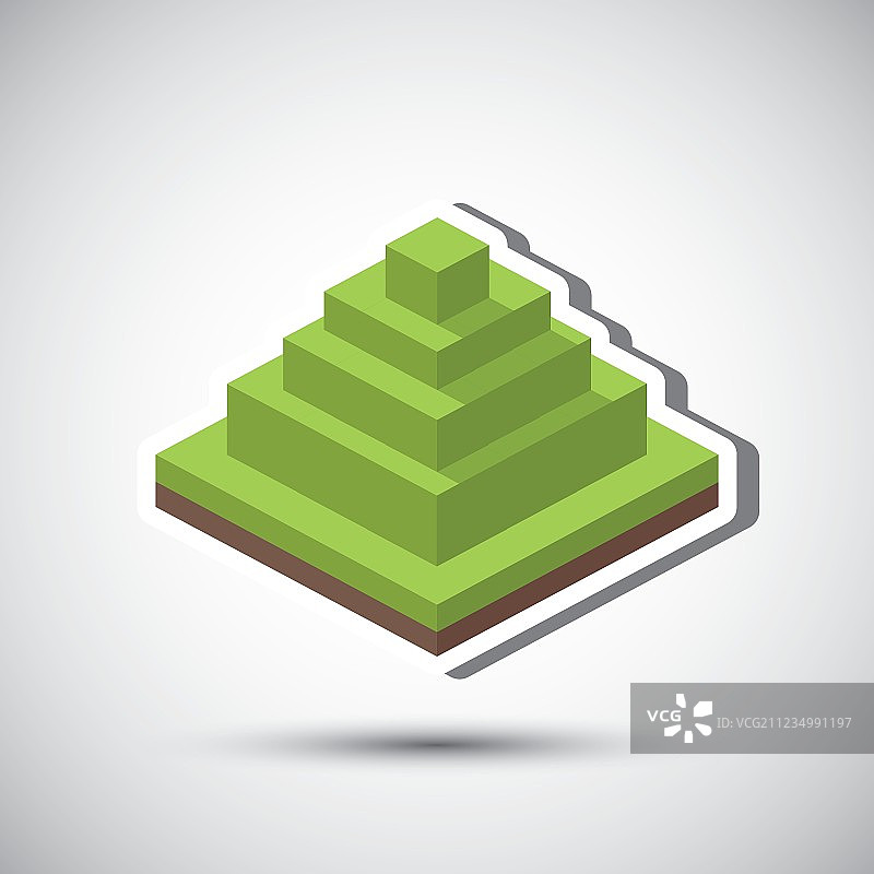 2.5D自然图标生态概念设计图片素材