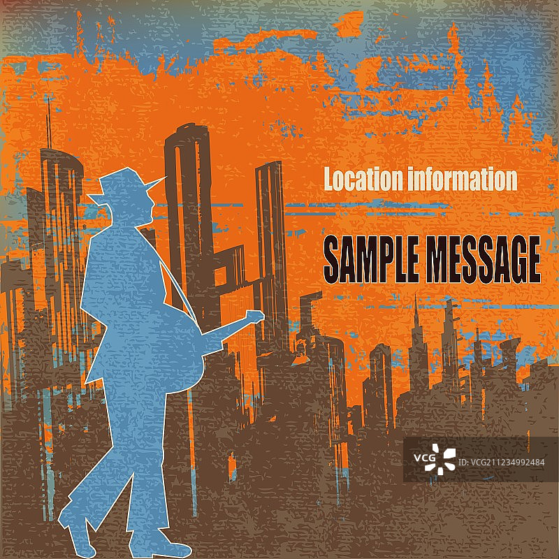 繁华都市蓝调图片素材