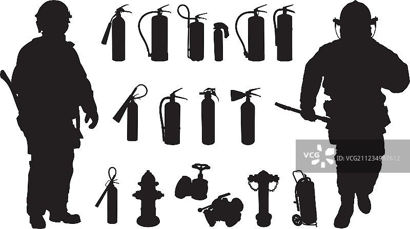 灭火器轮廓图片素材