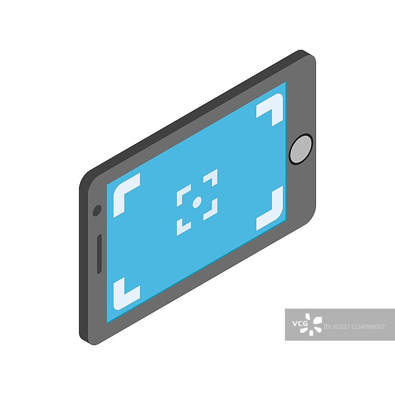 相机取景器图标2.5D风格图片素材