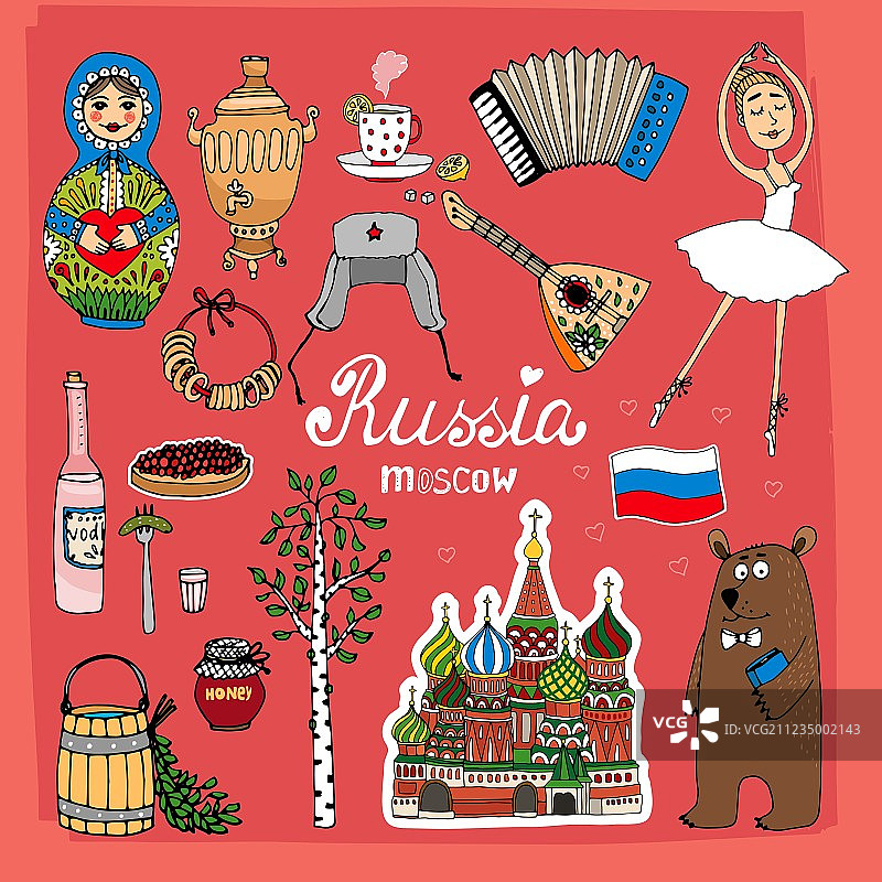 俄罗斯的标志和图标图片素材