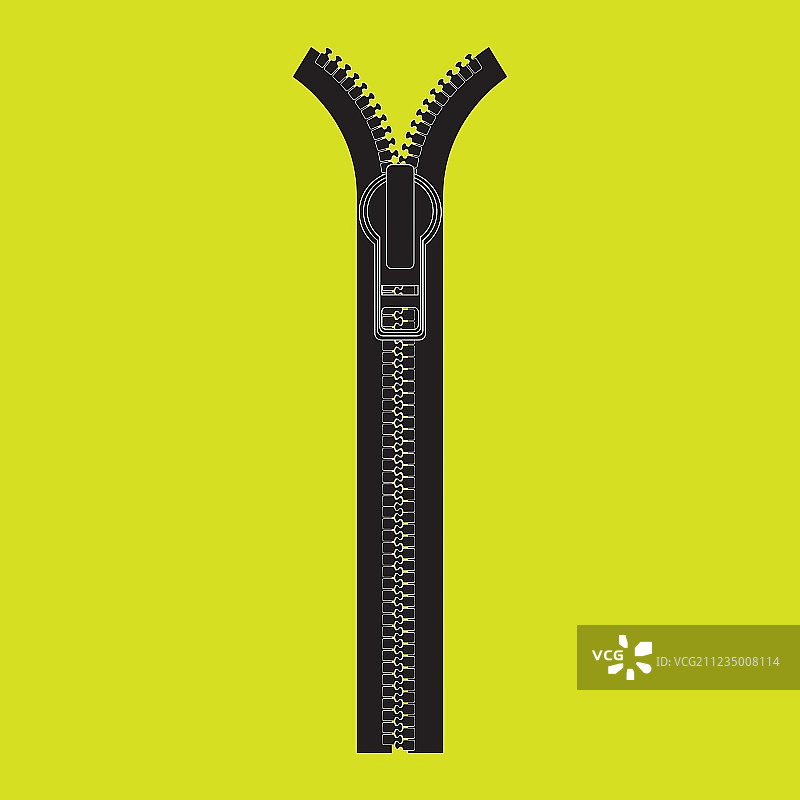 隔离的拉链设计图片素材