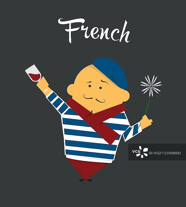 法国卡通人物图片素材