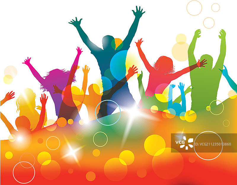 年轻人参加派对图片素材