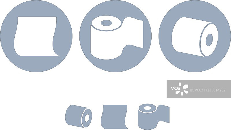 卫生纸图标合集图片素材