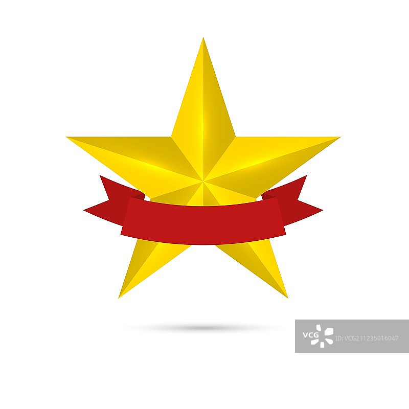 金色闪亮的光面星星图片素材