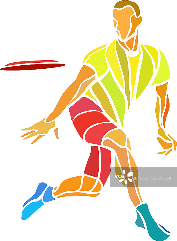 玩飞盘的运动者图片素材