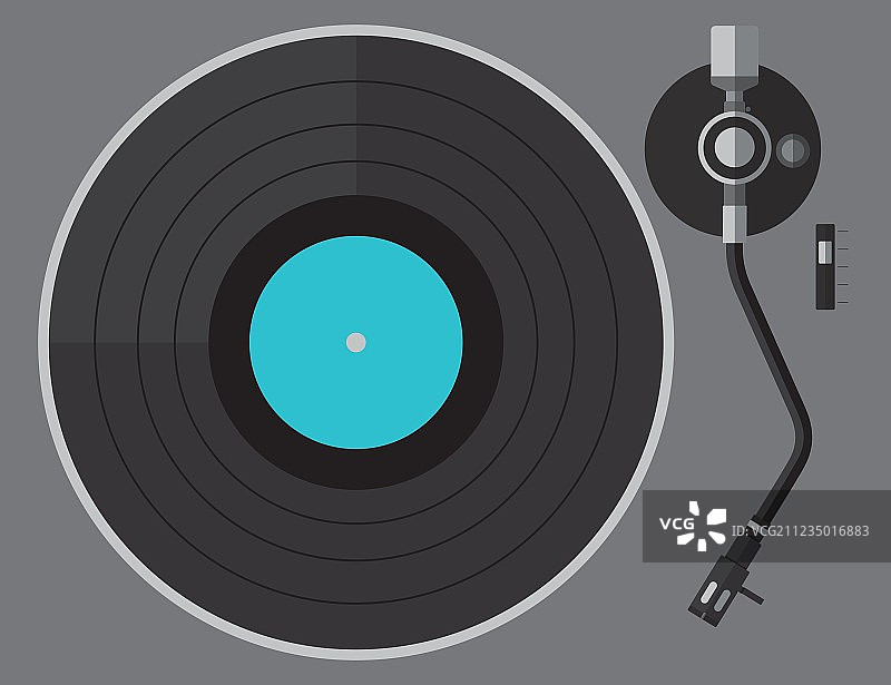 扁平设计黑胶唱盘图片素材