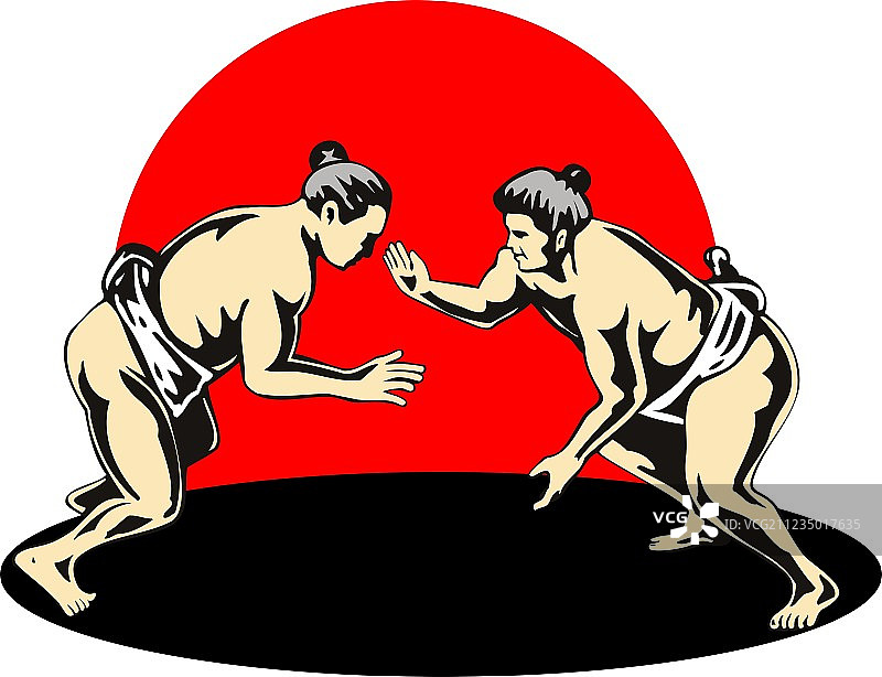 日本相扑选手图片素材