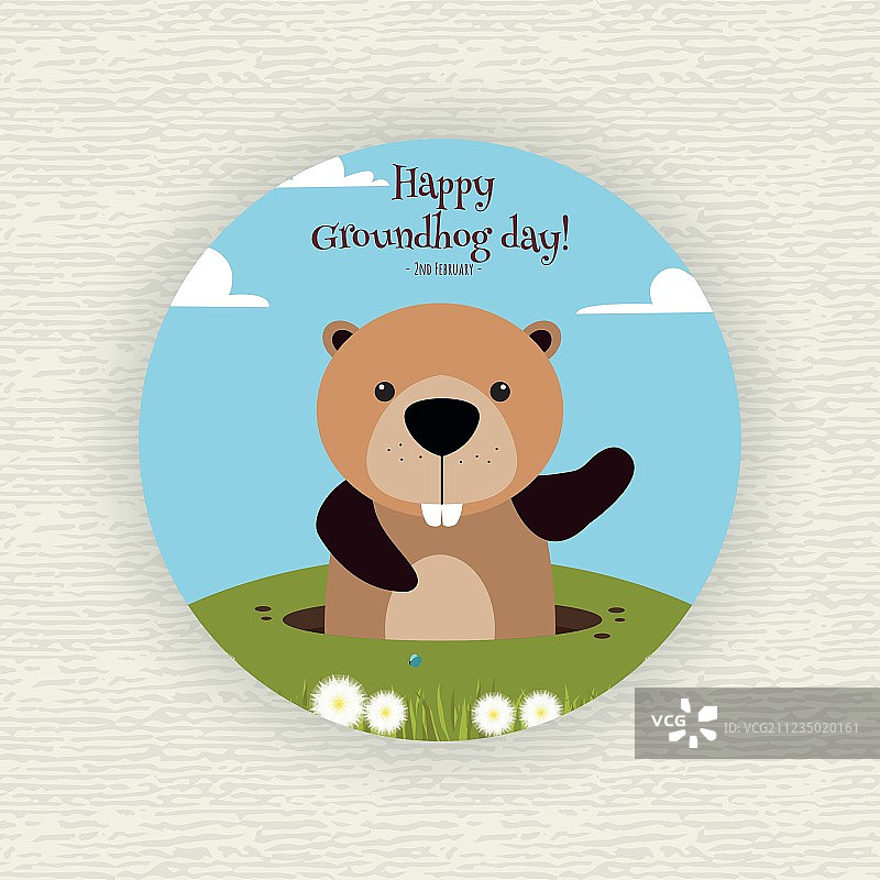 土拨鼠日背景图片素材