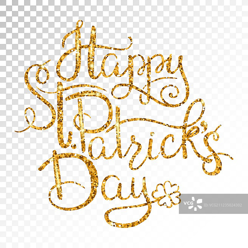 圣帕特里克节祝福语图片素材