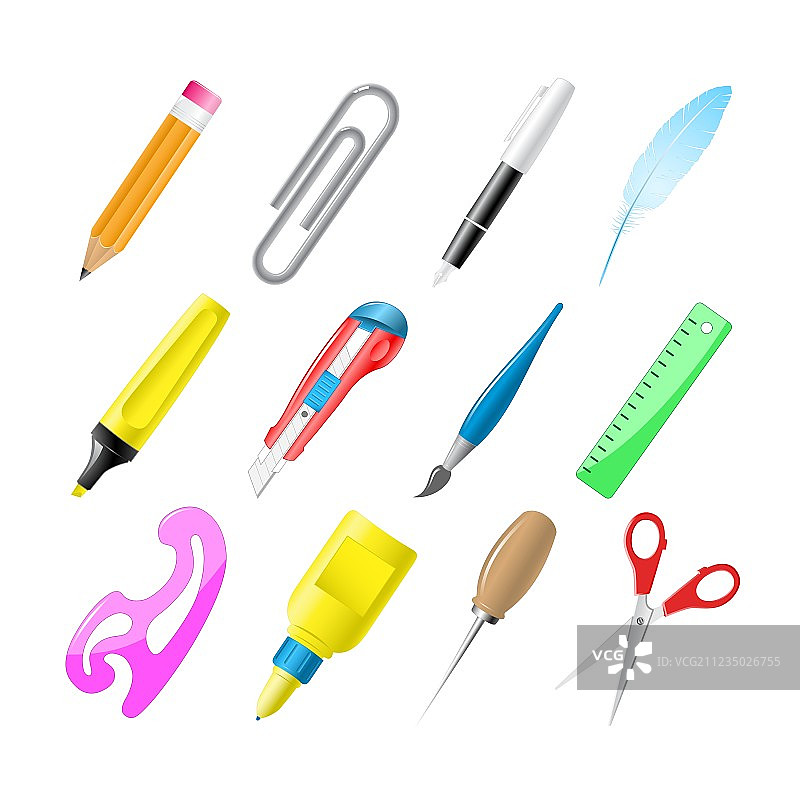 办公用品套装图片素材