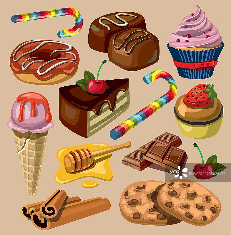 糖果套装图片素材