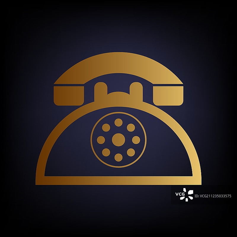 复古电话标志图片素材