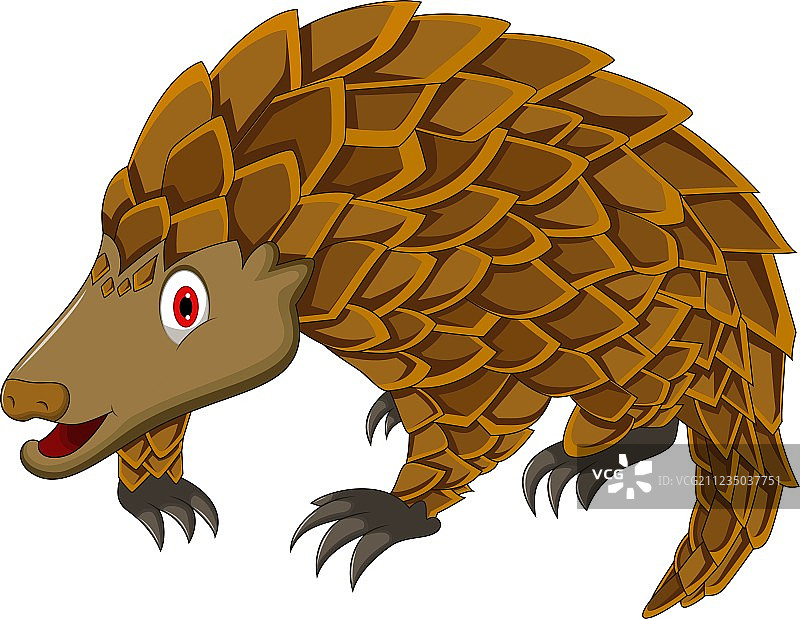 可爱卡通穿山甲图片素材